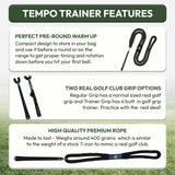 Golf Swing Tempo Trainer - Weighted Rope Training Aid