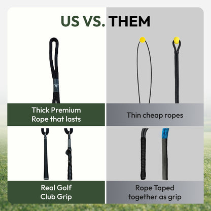 Golf Swing Tempo Trainer - Weighted Rope Training Aid