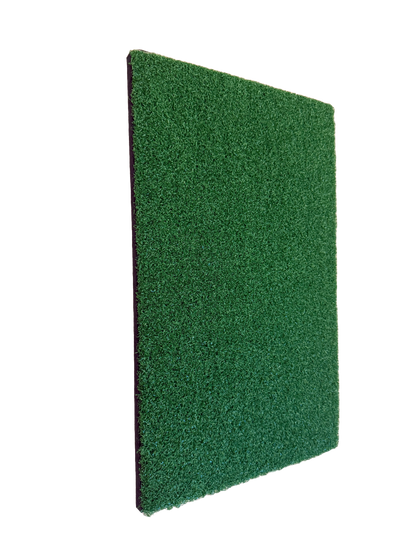 Golf Chipping Mat (16in x 10in) - Portable Practice Hitting Mat for Home with Real Turf