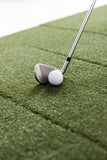 Beaver Tail Golf Simulator Mat (4ft x 5.5ft) with the Most Realistic Hitting Strip Insert for Joint Injury Prevention