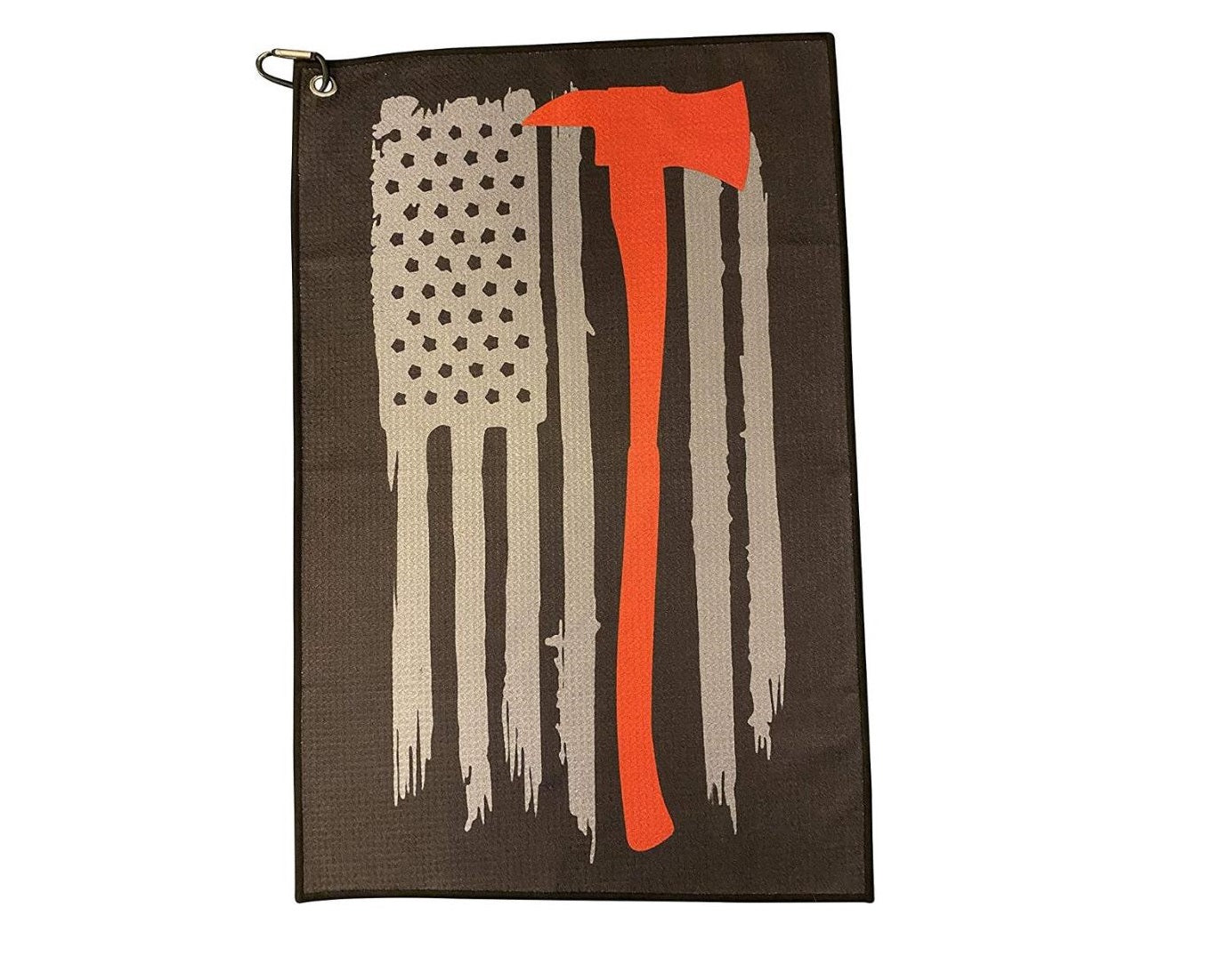 Firefighter Golf Towel - American Flag