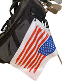 USA Golf Towel - American Flag with carabiner