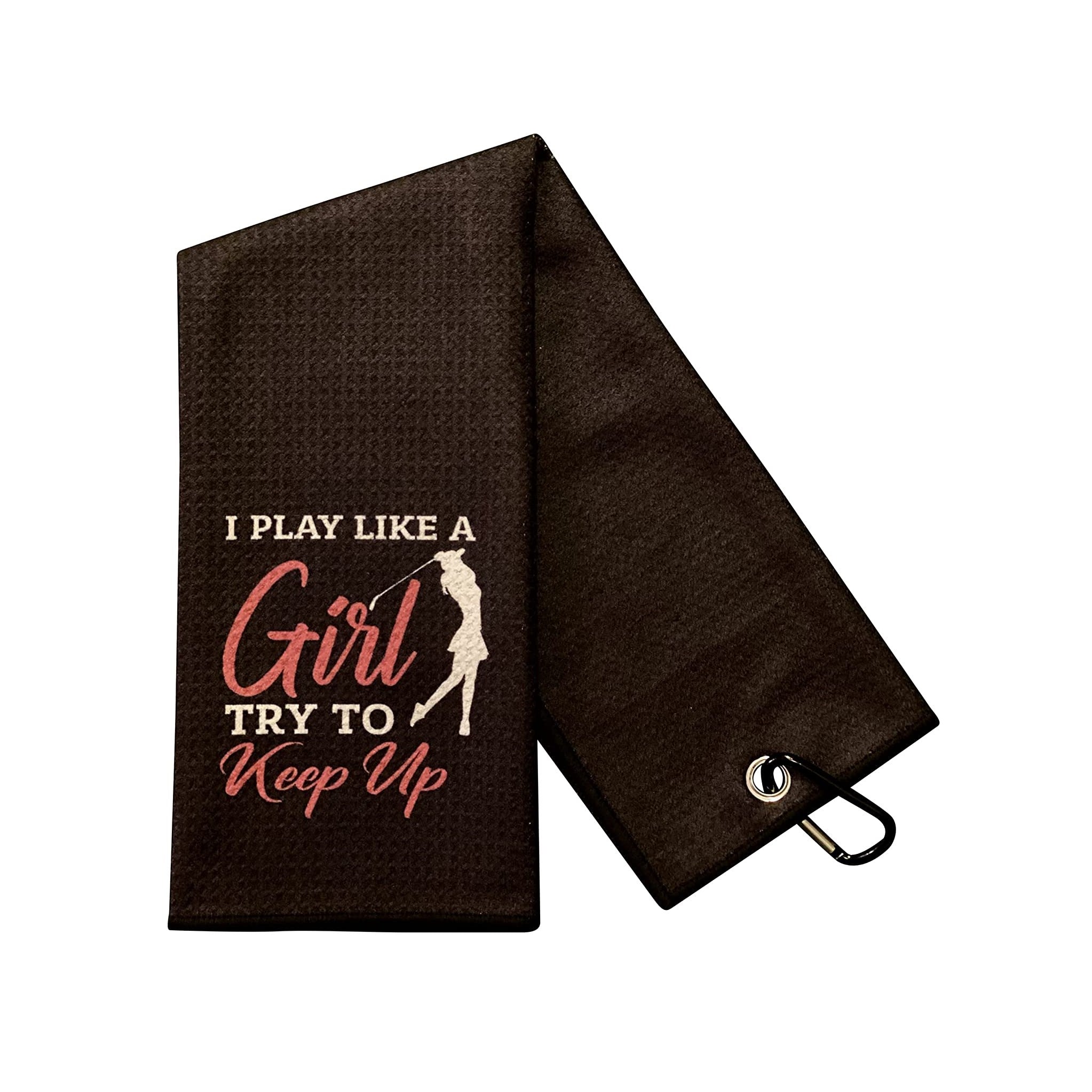 Ladies Golf Towel - Funny Golf Towels for Women with Bag Clip - Perfect for Mothers Day Gift