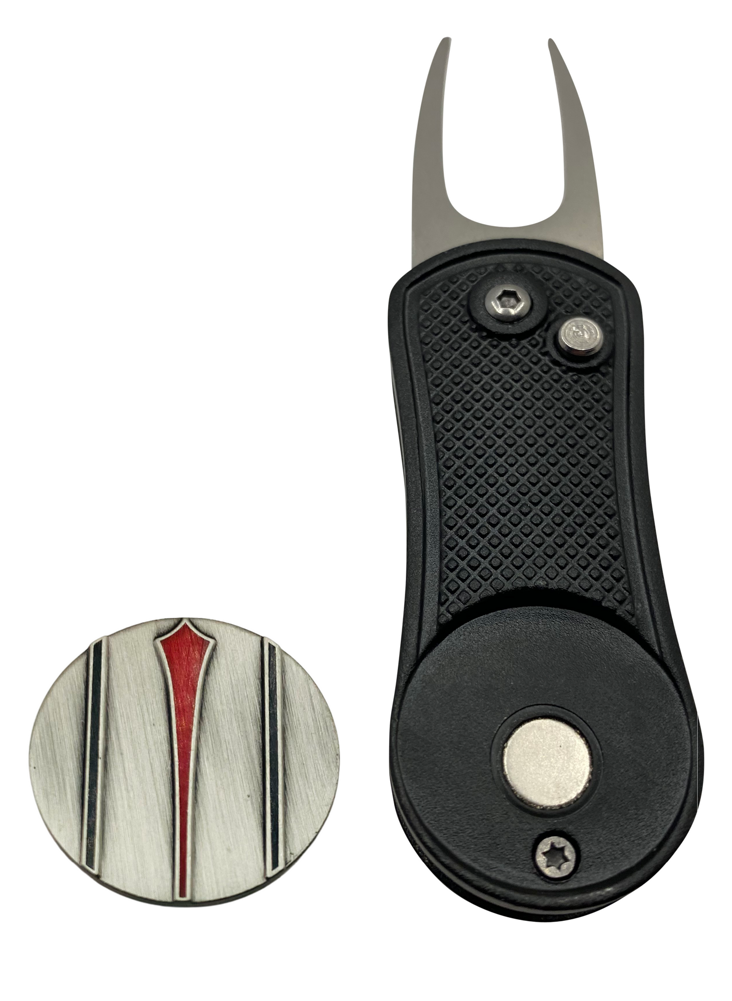 Switchblade Divot Tool with Putt Alignment Tool Ball Marker