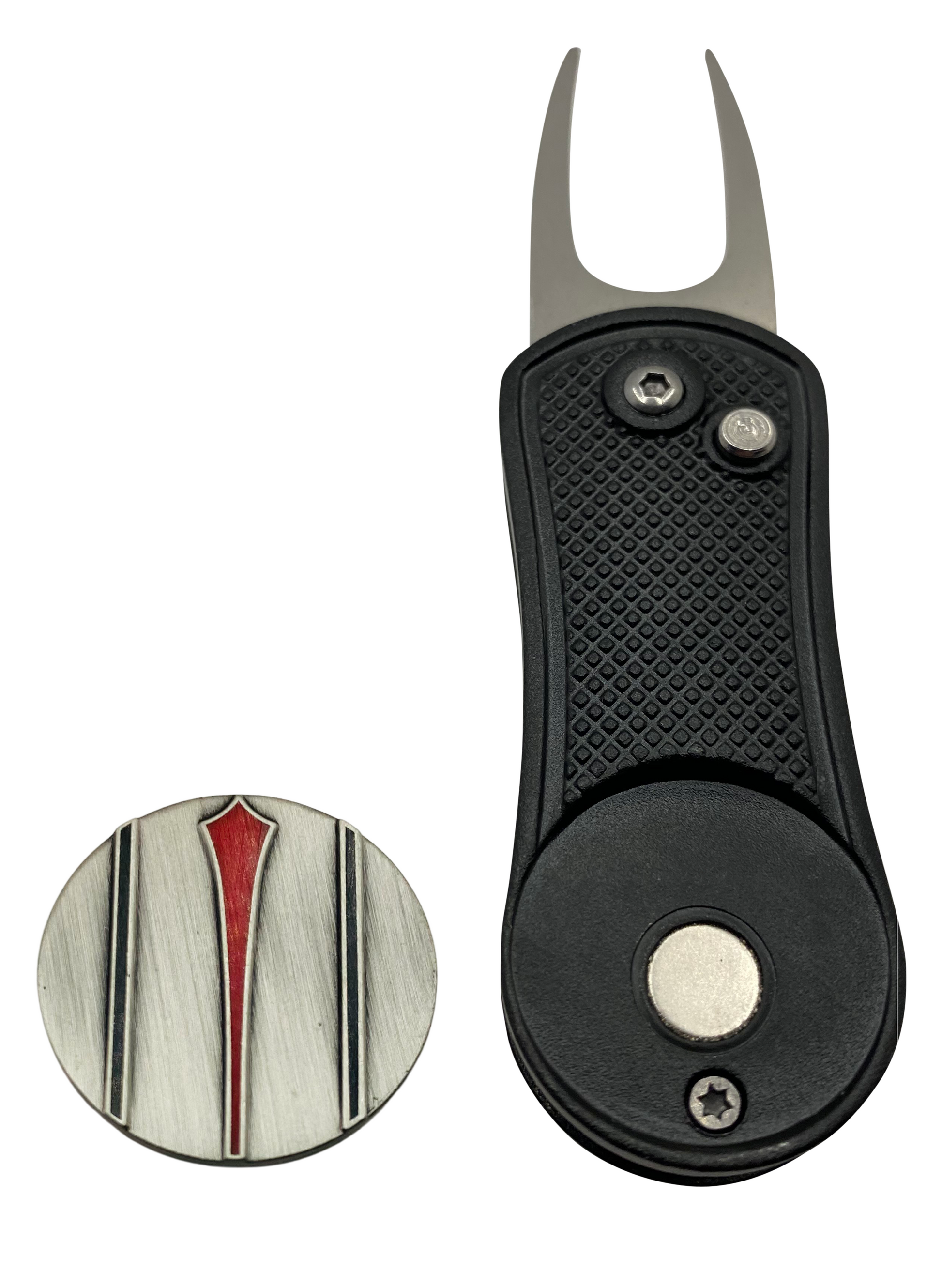 Switchblade Divot Tool with Putt Alignment Tool Ball Marker